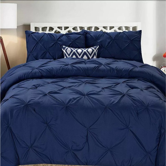 Cathay Home Inc. Premium Collection Pintuck 2-Pc. Comforter Set - TWIN - Indigo - Picture 1 of 1